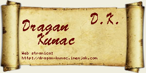 Dragan Kunac vizit kartica